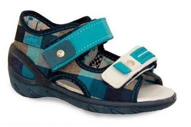 065X090 26 - SUNNY - sandálky Befado, modro-béžová