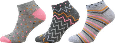 KM03 - kotníkové ponožky MULTIPACK, 23-25 (35-38) 