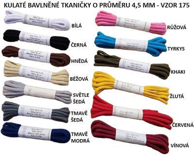 ODETKA-175 TKANIČKY bavlněné, průměr 4,5 mm, délka  60 cm