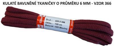 ODETKA-366 TKANIČKY kulaté, bavlna,120 cm VÍNOVÁ