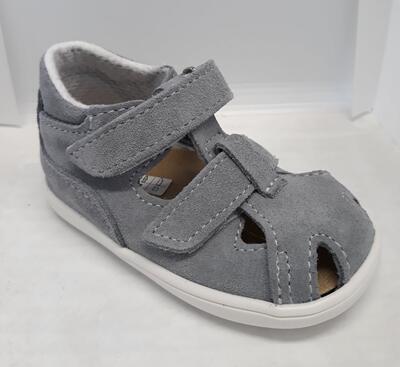 JONAP 041S chlapecké kožené sandálky, SZ, šedé