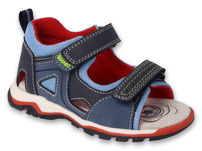 170P100 - chlapecké sandálky Befado SHAPE modré - 1